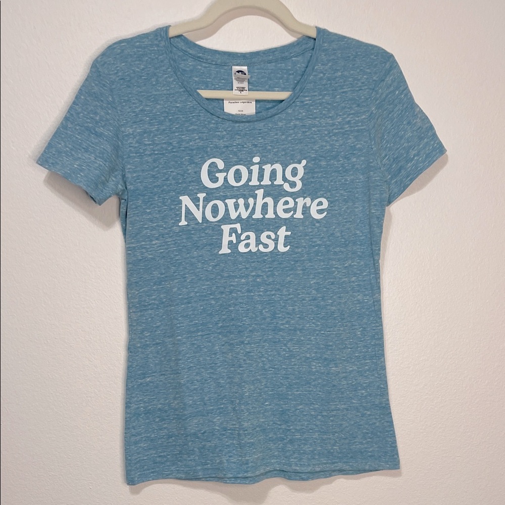 New Agenda Graphic Tee - Going Nowhere Fast Size Large PTP 18”